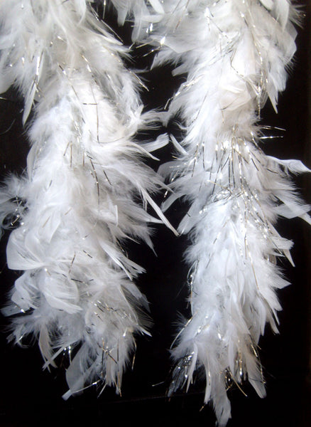 Zucker Two-Ply Ostrich Feather Boa - Silver