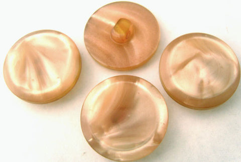 B0799 23mm Tonal Rosy Beige Shimmery Polyester Shank Button