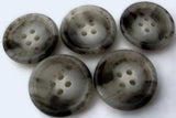 B0898 20mm Mixed Greys 4 Hole Nylon Button with a Soft Sheen