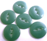 B10621 16mm Dusky Turquoise 2 Hole Polyester Fish Eye Button