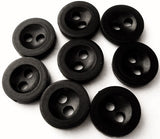 B1288 11mm Black Gloss Nylon 2 Hole Button