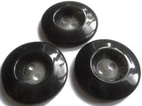 B13002 28mm Dark and Natural Grey Chunky Gloss 2 Hole Button