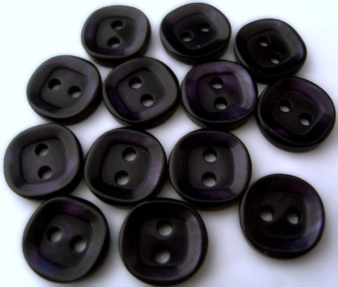 B1461 11mm Deep Purple Tonal Shadow Shimmer 2 Hole Button