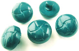 B2180 17mm Teal High Gloss Chunky Football Shank Button