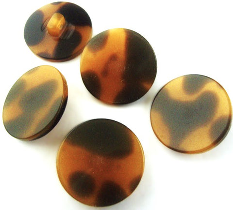 B2223 23mm Dark Brown-Toffee Gloss Polyester Shank Button