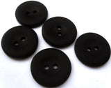 B2356 20mm Black Soft Sheen 2 Hole Button