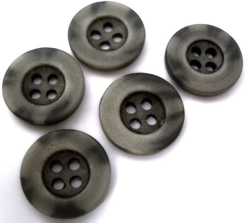 B2470 18mm Tonal Greys Bone Sheen 4 Hole Button