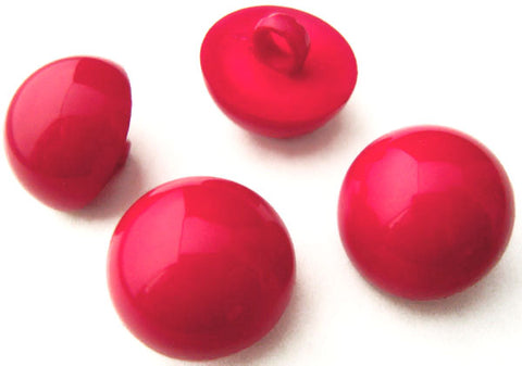 B2823 18mm Cardinal Red Gloss Half Ball Shank Button