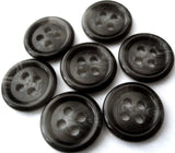 B2878 15mm Black and Grey Glossy 4 Hole Button