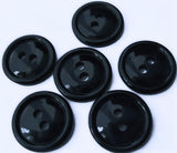 B3007 16mm Midnight Navy High Gloss Polyester 2 Hole Button