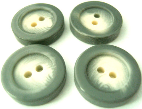 B3010 19mm Grey and Ivory Chunky Matt Centre 2 Hole Button