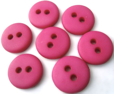 B3038 13mm Cerise Pink Matt Nylon 2 Hole Button