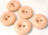 B3123 18mm Pink Peach Matt 2 Hole Button