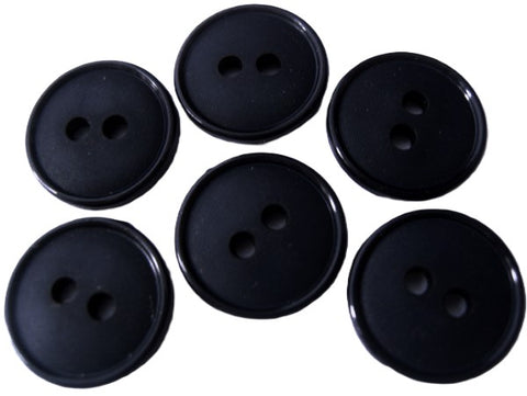 B4039 15mm Midnight Navy Matt Centre 2 Hole Button