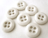 B4423 14mm Natural White High Gloss 4 Hole Ceramic Button