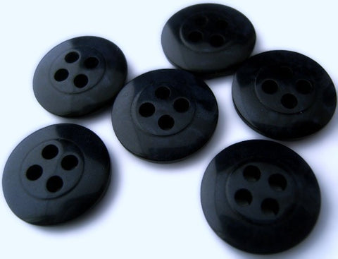 B4428 15mm Tonal Midnight Navy Gloss 4 Hole Button