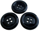 B4501 38mm Navy High Gloss Clown 4 Hole Button