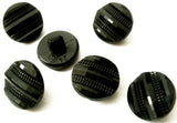 B4523 15mm Black Gloss and Textured Nylon Shank Button