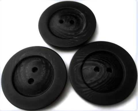 B4557 27mm Black-Natural Grey Soft Sheen 2 Hole Button