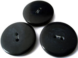 B4569 25mm Deep Navy Gloss Chunky Polyester 2 Hole Button