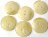 B4708 15mm Pale Cream Aaran Bone Sheen 2 Hole Button