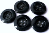 B4793 18mm Navy-Moonlight Blues High Gloss 4 Hole Button