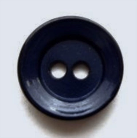 B5894 15mm Navy High Gloss 2 Hole Button