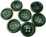 B8245 15mm Deep Rich Navy-Tonal Fleck Gloss 4 Hole Button