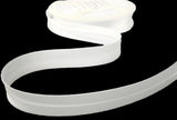 BB222 19mm White Satin Bias Binding Tape