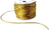 C450 1.7mm Metallic Gold Thin Round Elasticated Cord by Berisfords