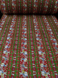 FABRIC15 36cm Cotton Fabric, Musical Mouse Christmas Design