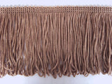 FT2221 72mm Pale Beige Brown Dense Looped Dress Fringe