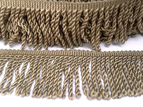 FT3120 60mm Beige Satin Sheen Bullion Fringe