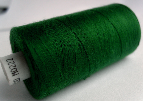 MOON 222 Bottle Green Coats Sewing Thread,Spun Polyester 1000 Yard Spool, 120's