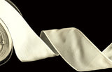 R0240 40mm Bridal White Woven Wire Edge Taffeta Ribbon by Berisfords