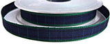 R1527 10mm Polyester Blackwatch Tartan Ribbon by Berisfords