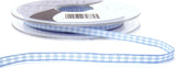 R1753 5mm Sky Blue Polyester Gingham Ribbon by Berisfords