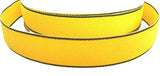 R2021 16mm Yellow Soft Grosgrain Ribbon with Black Borders