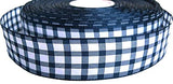 R2205 26mm Navy-White Bold Check Gingham Ribbon