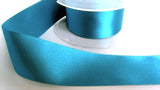 R4253 35mm Deep Kingfisher Double Faced Satin Ribbon by Berisfords