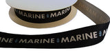 R4618 27mm Dark Navy Acrylic Tape "MARINE" print