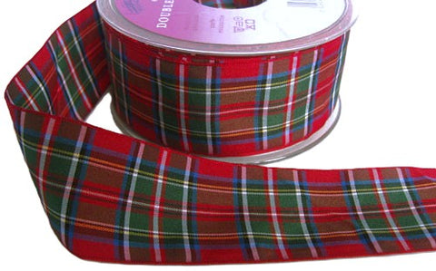 R4688 37mm Royal Stewart Polyester Tartan Ribbon