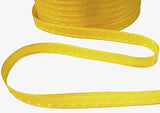 R6930 10mm Yellow Satin-Taffeta Retro Stitch Ribbon by Berisfords