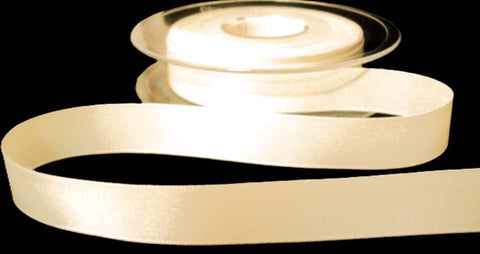 R7100 15mm Cream Soft Touch Taffeta Ribbon by Berisfords