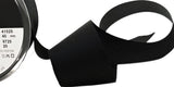 R7668 40mm Black Polyester Grosgrain Ribbon by Berisfords