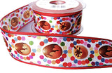 R7849 40mm Mixed Colour Easter Egg Printed Taffeta Ribbon by Berisfords