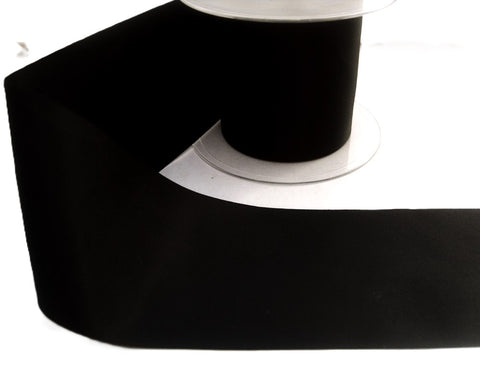 R7693 70mm Black Polyester Soft Touch Taffeta Ribbon,Berisfords