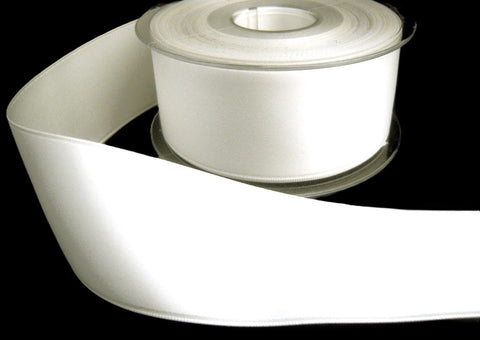 R8388 50mm Natural White Double Face Satin Ribbon