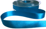 R8684 15mm Kingfisher Blue Double Face Satin Ribbon by Berisfords