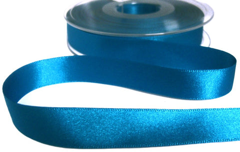 R8684 15mm Kingfisher Blue Double Face Satin Ribbon by Berisfords